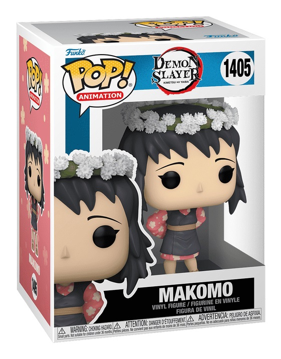 Funko Pop! Animation: Demon Slayer Makomo (Flower Headdress) - Figura in Vinile da Collezione, Altezza 104,1 mm, Idea Regalo per Anime Fans