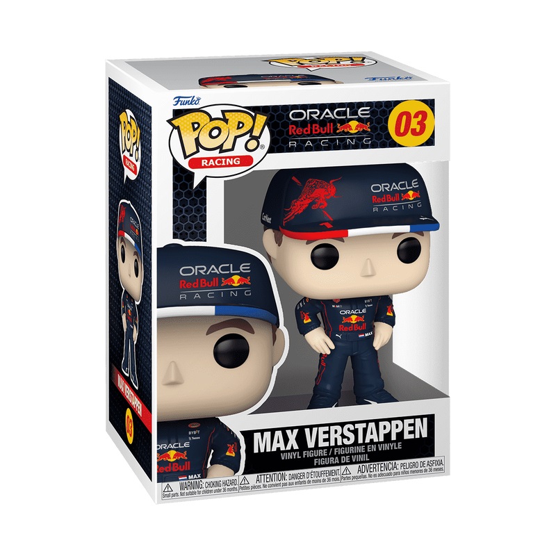 Funko POP! Formula 1 - Max Verstappen #03 - Figura in Vinile da Collezione, Altezza 9 cm, Design Stilizzato