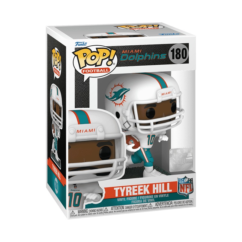 Funko Pop! NFL: Tyreek Hill - Figura in Vinile da Collezione dei Miami Dolphins - Idea Regalo per Collezionisti e Fan dello Sport