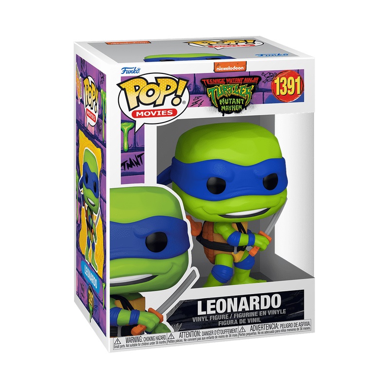 Funko Pop! Movies - Teenage Mutant Ninja Turtles - Leonardo - Figura in Vinile da Collezione - Altezza 9 cm - Merchandising Ufficiale