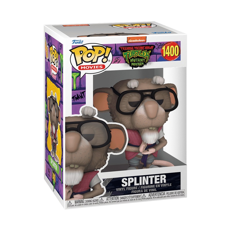 Funko Pop! Movies - Splinter - Teenage Mutant Ninja Turtles - Figura in Vinile da Collezione - Altezza 9 cm - Merchandising Ufficiale