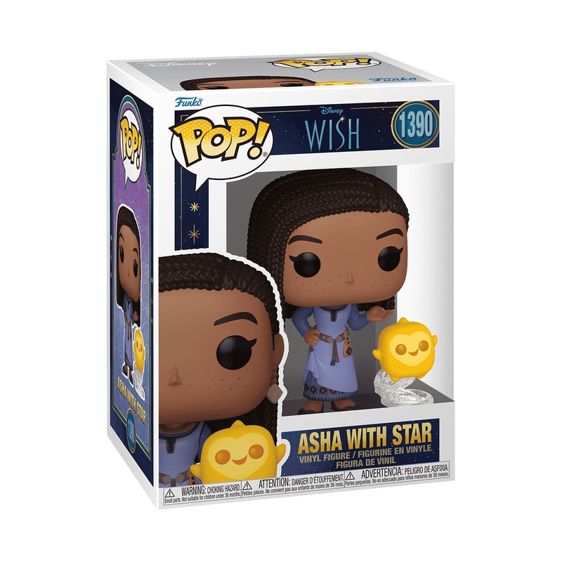 Funko POP! Asha with Star - Disney Wish - Figura in Vinile da Collezione - Altezza 9,5 cm