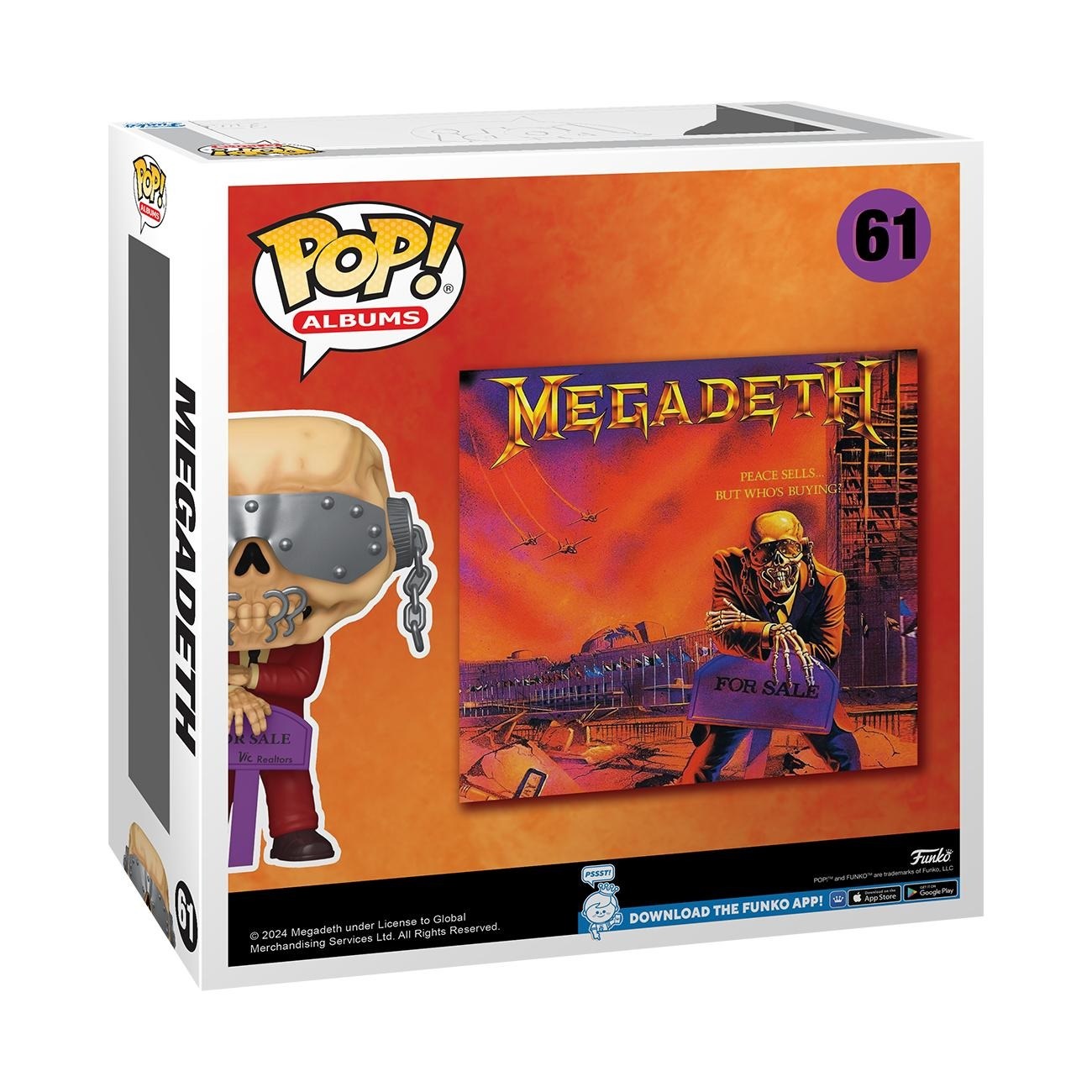 Funko Pop! Albums: Megadeth - Peace Sells...But Who's Buying? #61 - Figura in Vinile da Collezione per Collezionisti e Fan della Musica