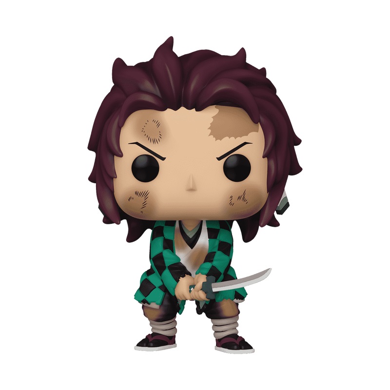 Funko Pop! 72613 - Tanjiro Kamado (Training) - Figura in Vinile da Collezione - Demon Slayer - Altezza 102 mm - Merchandising Ufficiale