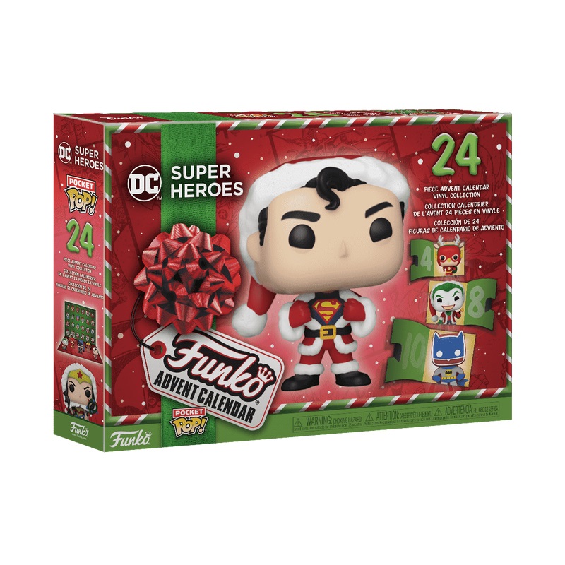 Funko Calendario dell'Avvento DC Comics 2023 - Superman - 24 Mini Figure in Vinile da Collezione - Idea Regalo di Natale