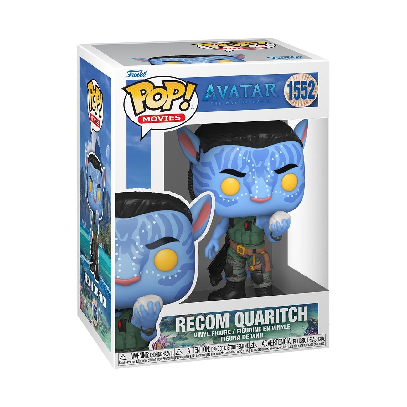 Funko Pop! Movies - Recom Quaritch - Figura in Vinile da Collezione - Avatar: The Way of Water - Altezza 9 cm - Merchandising Ufficiale
