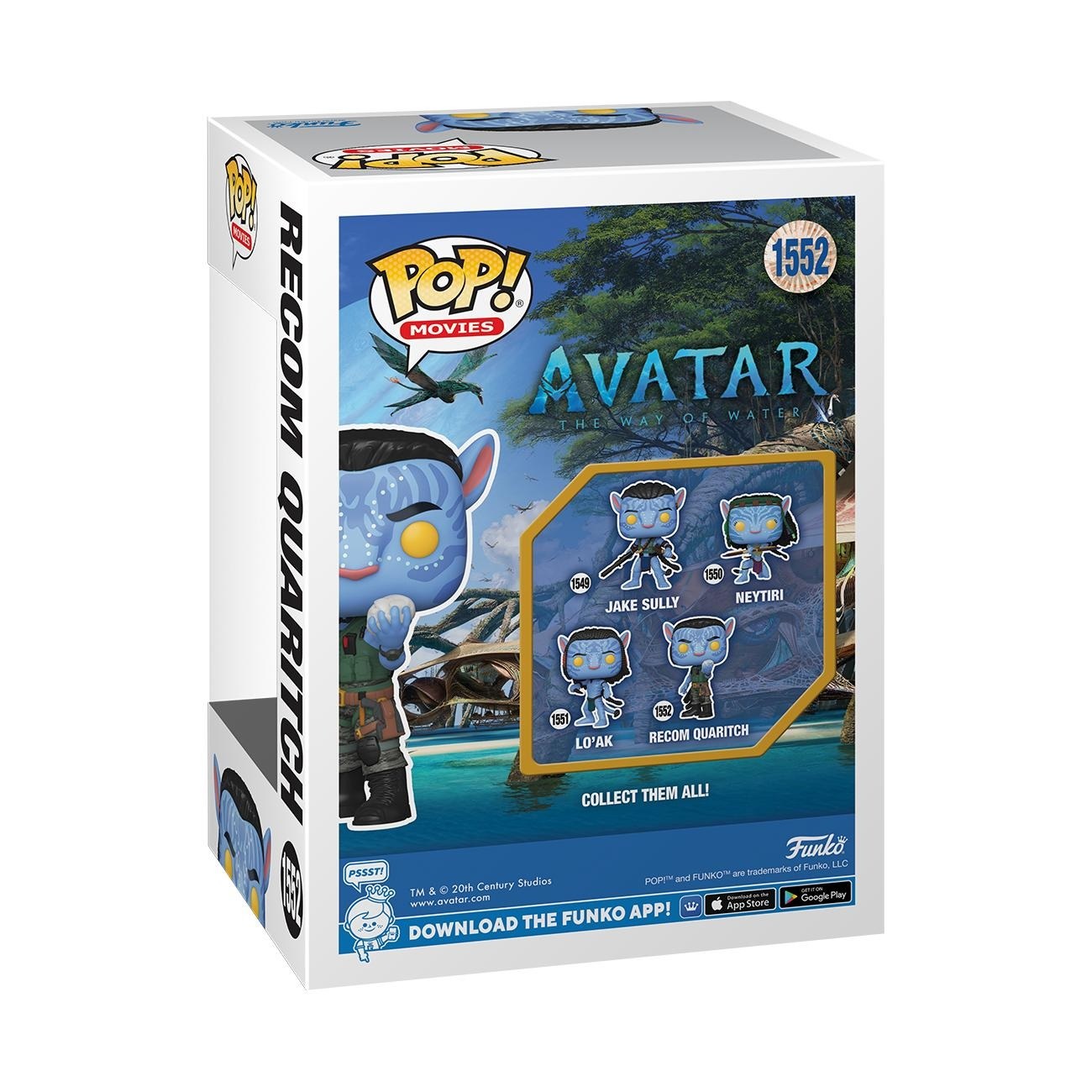 Funko Pop! Movies - Recom Quaritch - Figura in Vinile da Collezione - Avatar: The Way of Water - Altezza 9 cm - Merchandising Ufficiale