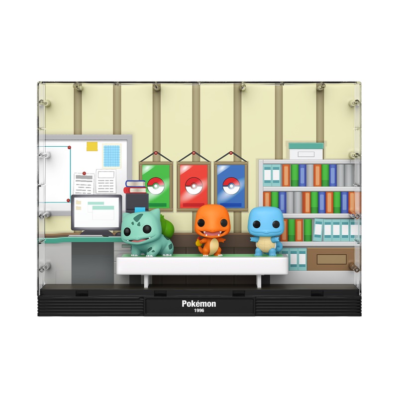 FUNKO POP! Moments Deluxe: Pokemon - Starters (1996) - Figura in Vinile da Collezione - Bulbasaur, Charmander e Squirtle - Dimensioni 46x33 cm - Idea Regalo