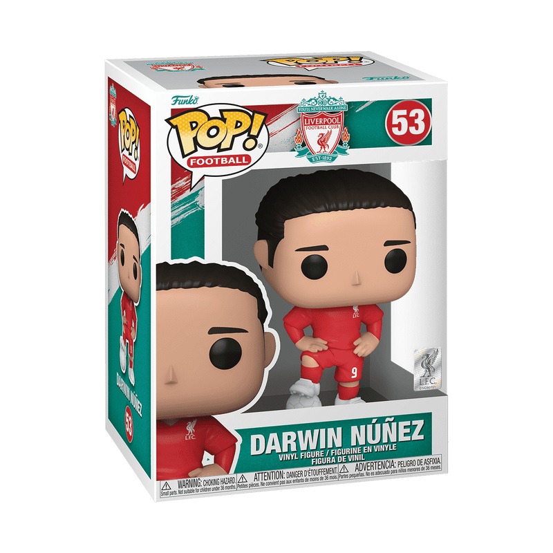 Funko POP! Soccer: Liverpool FC - Figura in Vinile da Collezione di Darwin Nunez - Giocattolo per Bambini e Adulti - Merchandising Ufficiale