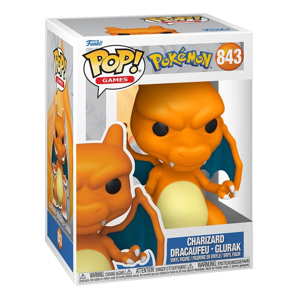 FUNKO POP! Games: Pokémon - Charizard - Figura in Vinile da Collezione - Altezza 9 cm - Merchandising Ufficiale