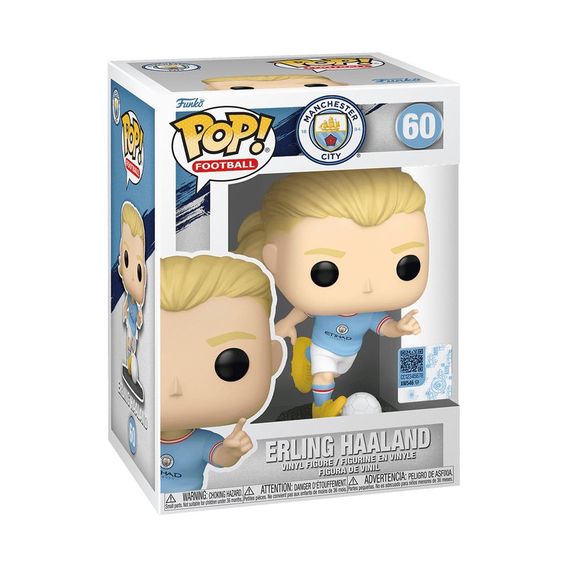 Funko Pop! Football - Erling Haaland - Manchester City FC - Figura in Vinile da Collezione - Altezza 9 cm - Merchandising Ufficiale