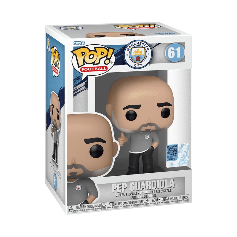 Funko Pop! Football - Pep Guardiola - Manchester City FC - Figura in Vinile da Collezione - Altezza 9 cm - Idea Regalo e Merchandising Ufficiale