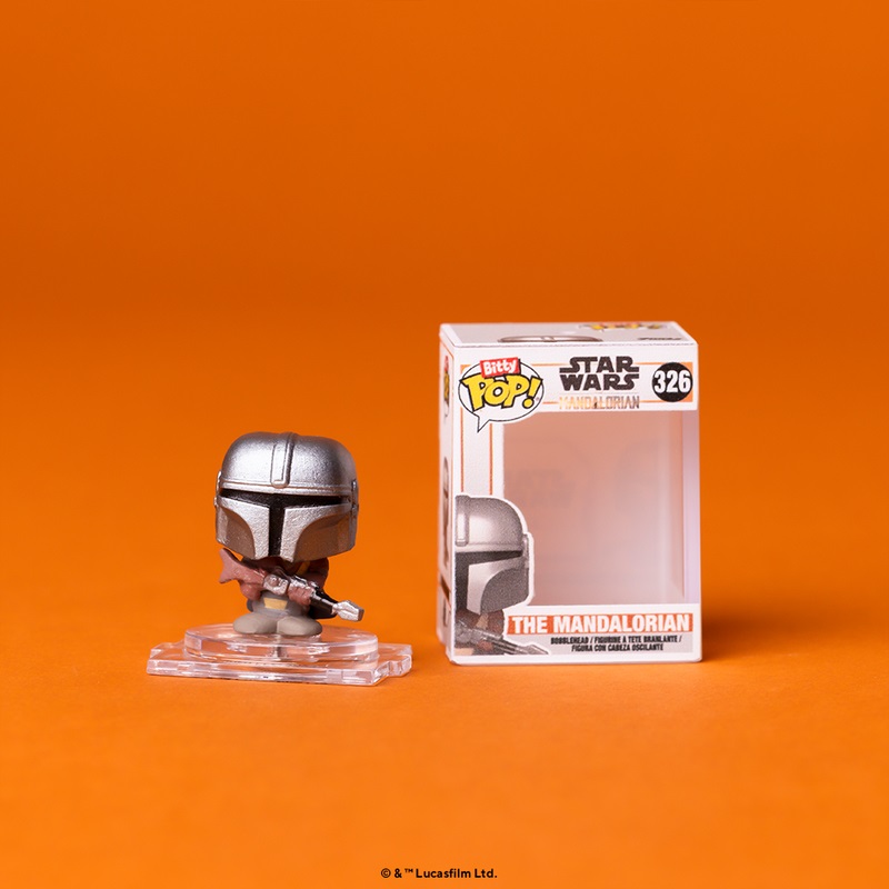 Funko Bitty Pop! - Star Wars: The Mandalorian - 4 Pack con The Mandalorian, Kuiil, Offworld Jawa e Mistero - Figurine Collezionabili da 0,9 Pollici