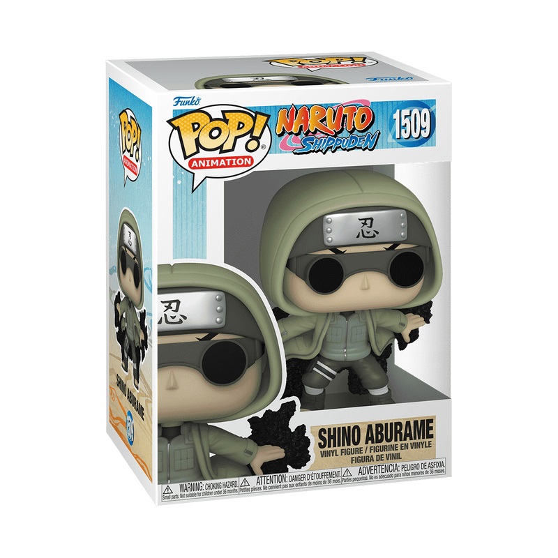 Funko POP! Animation: Shino Aburame - Figura in Vinile da Collezione - Naruto - Altezza 9 cm - Merchandising Ufficiale - Idea Regalo per Anime Fans