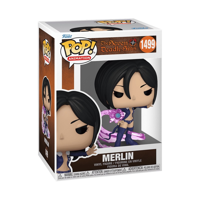 Funko Pop! Animation - Merlin (The Seven Deadly Sins) - Figura in vinile da collezione, altezza 9,5 cm, multicolore
