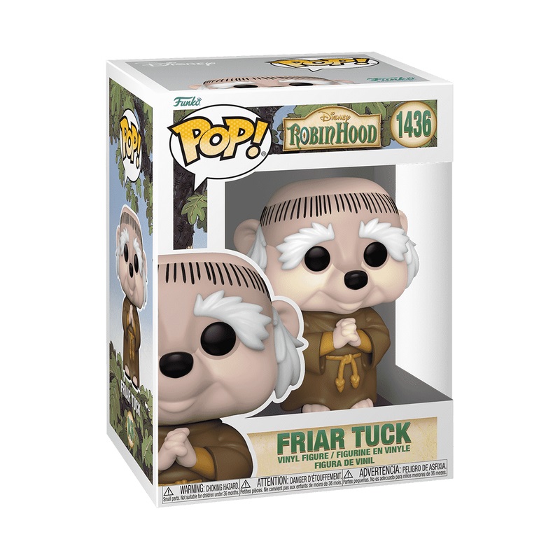 Funko POP! Disney: Robin Hood - Fra Tuck - Figura in Vinile da Collezione - Altezza 9,5 cm - Idea Regalo e Merchandising Ufficiale