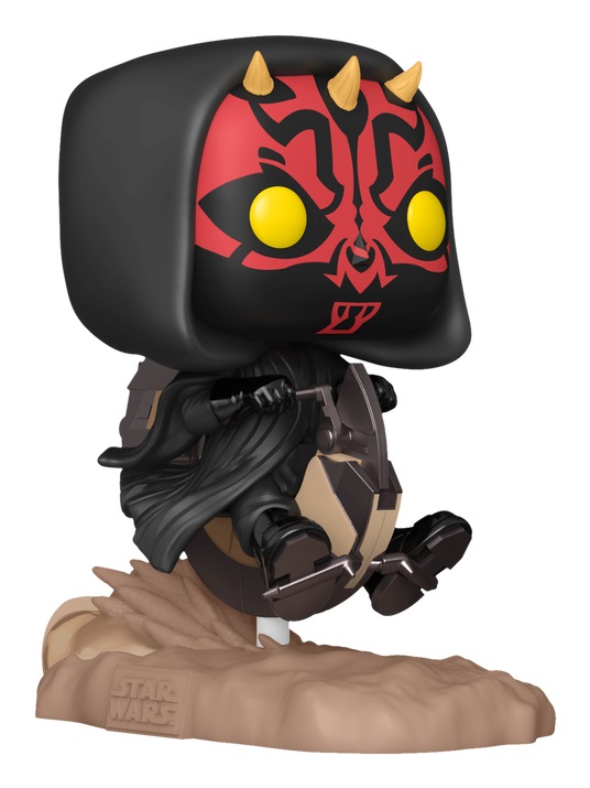 Funko POP! Rides Deluxe - Star Wars Episode 1 The Phantom Menace Anniversary - Darth Maul On Bloodfin - Figura in Vinile da Collezione - Dimensioni 14x14 cm - Idea Regalo - Merchandising Ufficiale