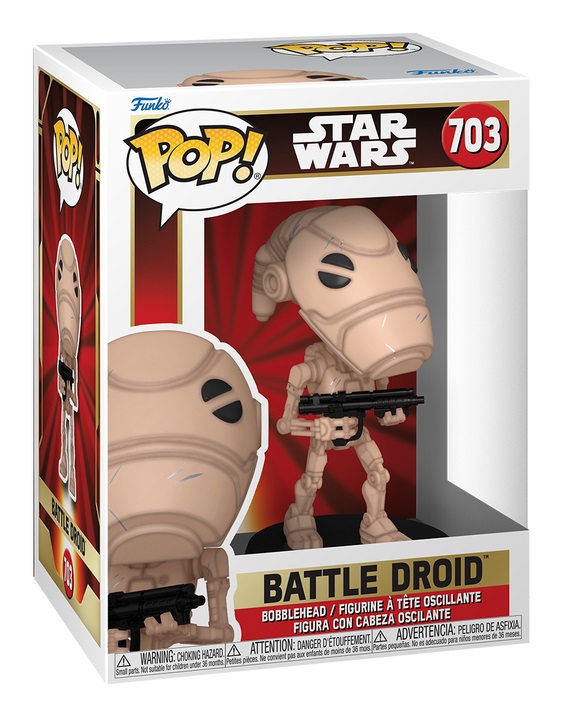 Funko Pop! Battle Droid - Star Wars Episode 1 The Phantom Menace - Figura in Vinile da Collezione - Altezza 9,5 cm - Idea Regalo