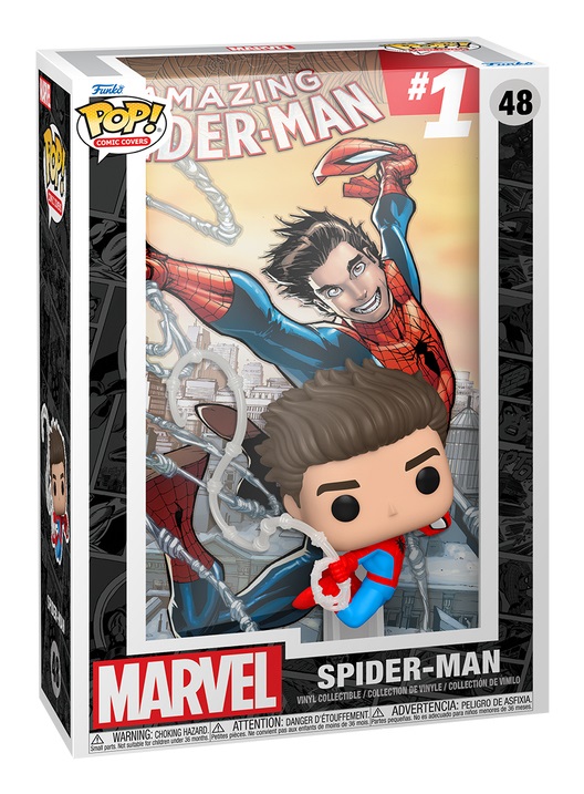 Funko Pop! Comic Cover - Marvel The Amazing Spider-Man #1 - Figura in Vinile da Collezione - Altezza 9 cm - Idea Regalo per Fan Marvel