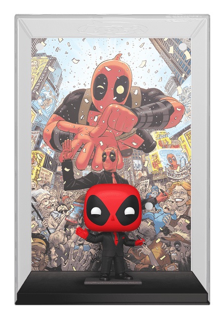 Funko POP! Comic Cover: Marvel - Deadpool (2025) #1 in Black Suit - Figura in Vinile da Collezione - Merchandising Ufficiale