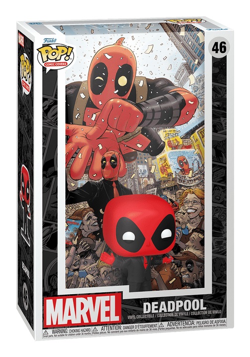 Funko POP! Comic Cover: Marvel - Deadpool (2025) #1 in Black Suit - Figura in Vinile da Collezione - Merchandising Ufficiale