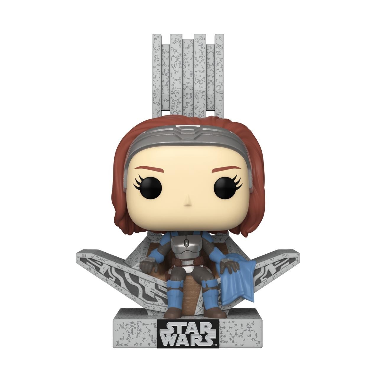 Funko POP! Deluxe - Star Wars: The Mandalorian - Bo-Katan Kryze con Throne - Figura in Vinile da Collezione 10-inch