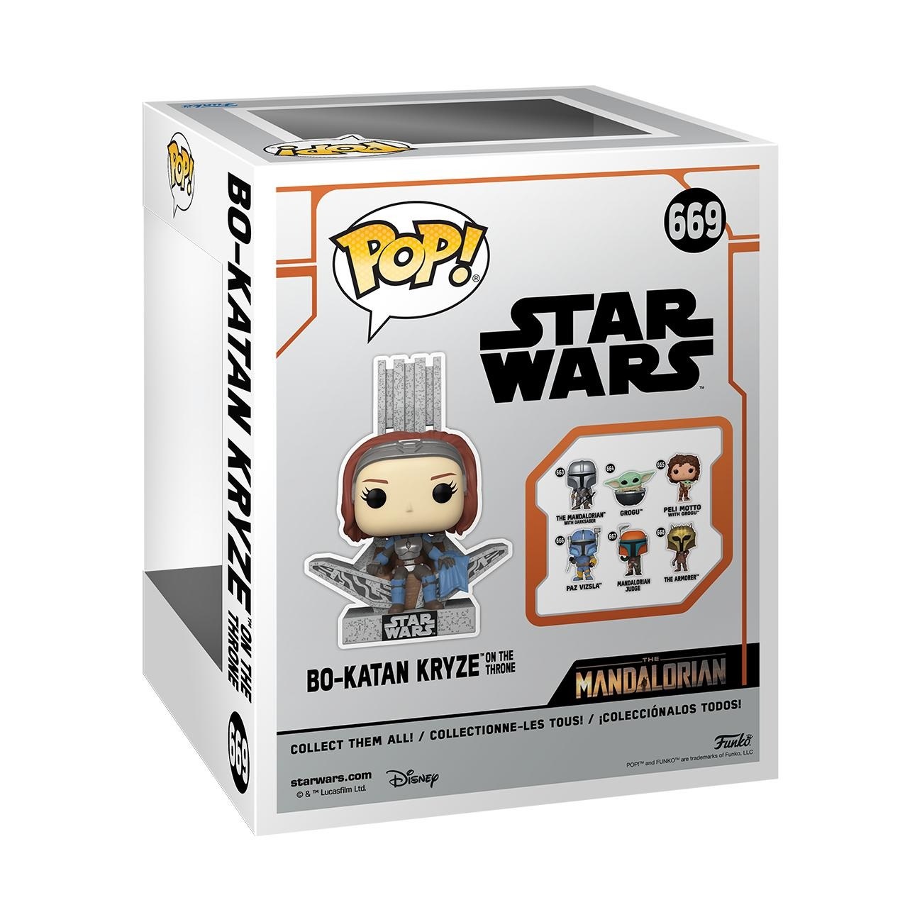 Funko POP! Deluxe - Star Wars: The Mandalorian - Bo-Katan Kryze con Throne - Figura in Vinile da Collezione 10-inch