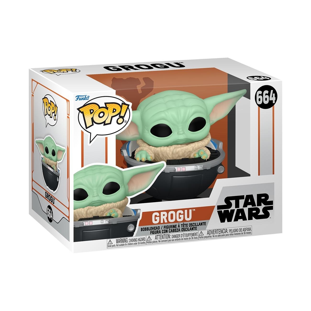 Funko Pop! Vinyl - Grogu (The Child, Baby Yoda) in Hovering Pram - Star Wars: The Mandalorian