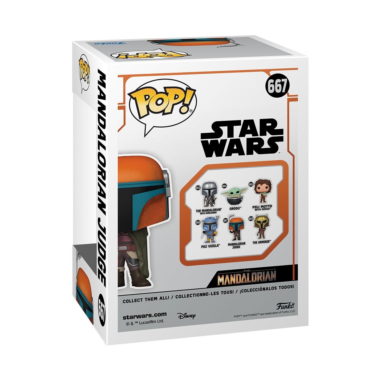 Funko Pop! Star Wars: The Mandalorian - Mandalorian Judge - Figura in Vinile Collezionabile Alta 9 cm