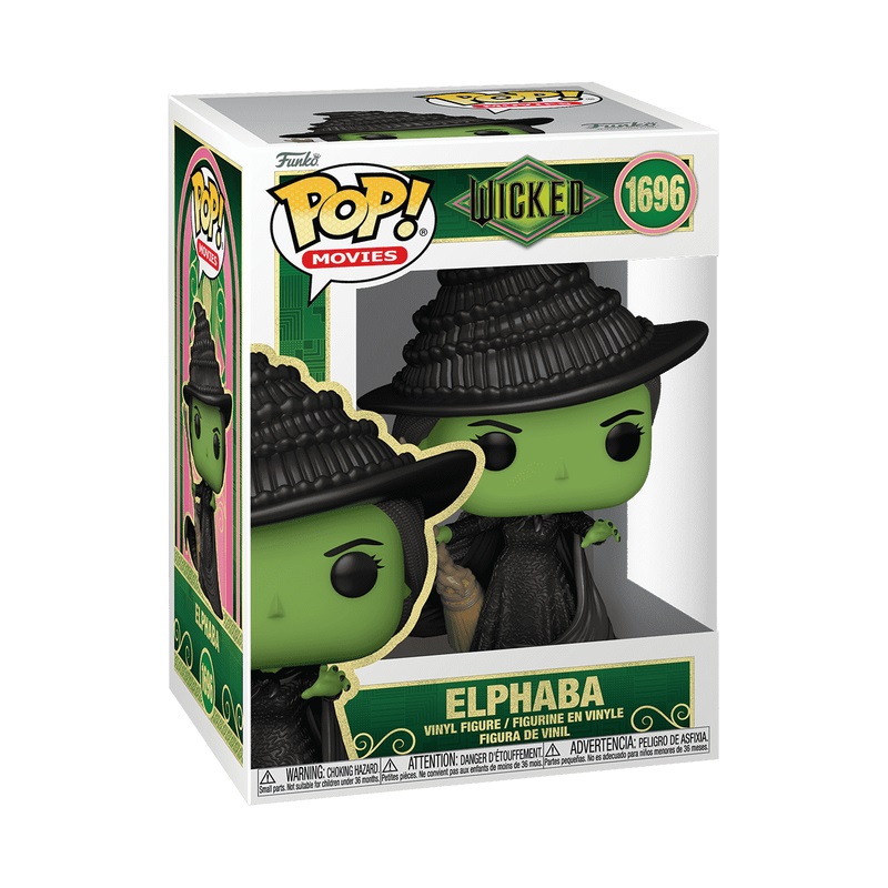 Funko Pop! Movies: Wicked - Elphaba - Figura in Vinile da Collezione - Merchandising Ufficiale - Idea Regalo per Bambini e Adulti