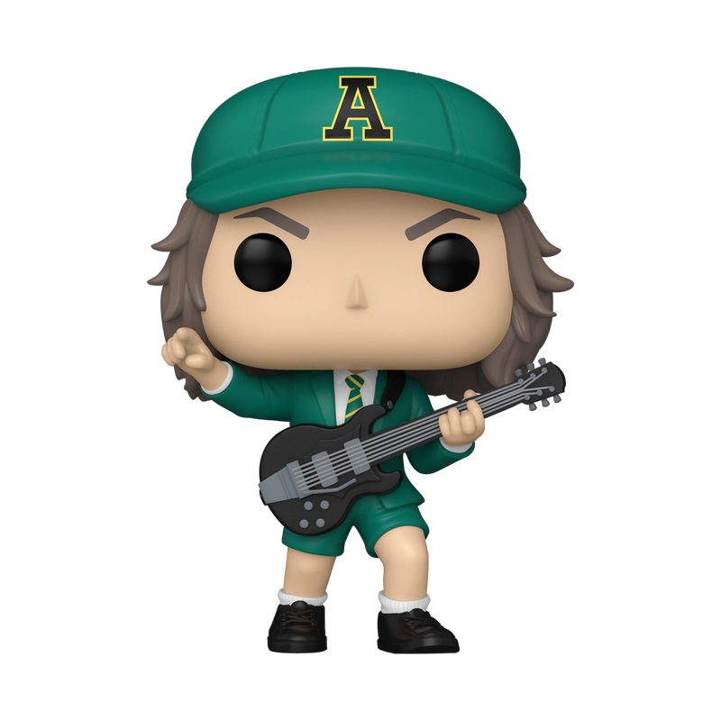 Funko Pop! Rocks - Angus Young (AC/DC) - Figura in Vinile Verde da Collezione - Altezza 100 mm
