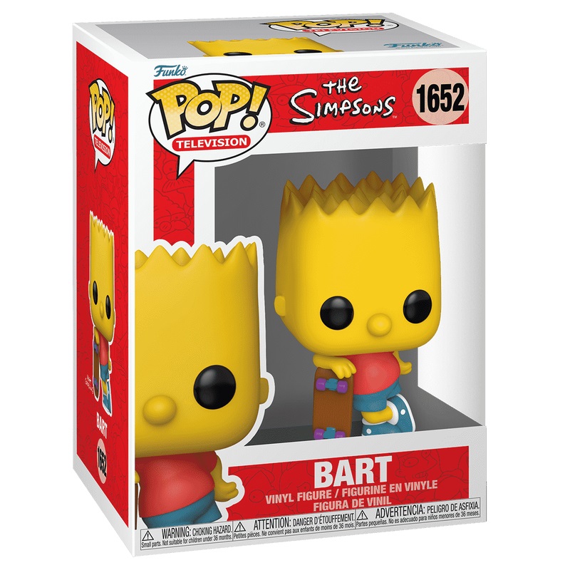 Funko Pop! The Simpsons - Bart Simpson - Figura in Vinile da Collezione - Altezza 9,5 cm - Merchandising Ufficiale
