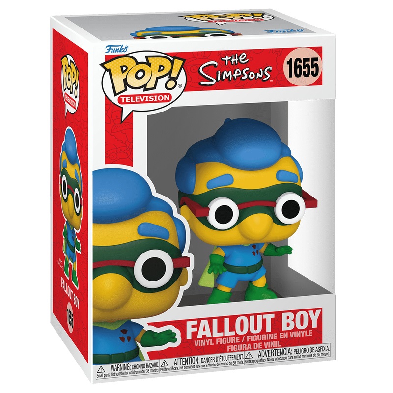 Funko Pop! Television - Fallout Boy (The Simpsons) - Figura in Vinile da Collezione - Altezza 9,5 cm - Merchandising Ufficiale