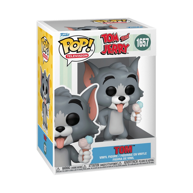 Funko Pop! Television - Tom (Tom & Jerry) - Figura in Vinile da Collezione, Altezza 9,5 cm, Merchandising Ufficiale