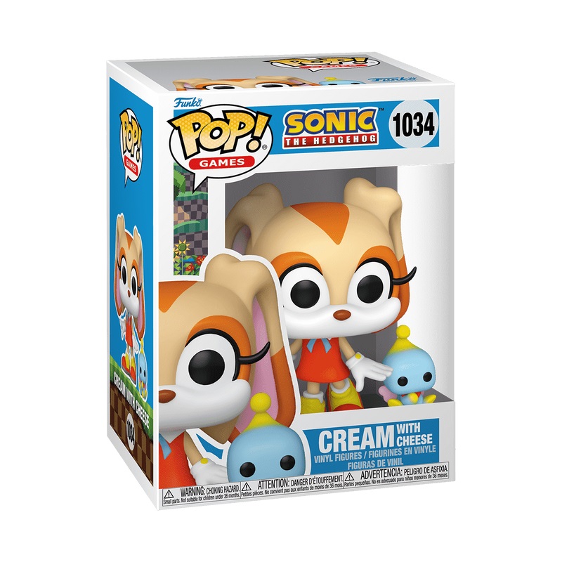 Funko Pop! & Buddy - Sonic The Hedgehog - Cream With Cheese - Figura in Vinile da Collezione - Oggetto da Collezione per Bambini e Adulti