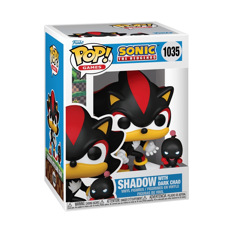 Funko Pop! & Buddy - Shadow The Hedgehog con Dark Chao - Figura in Vinile da Collezione