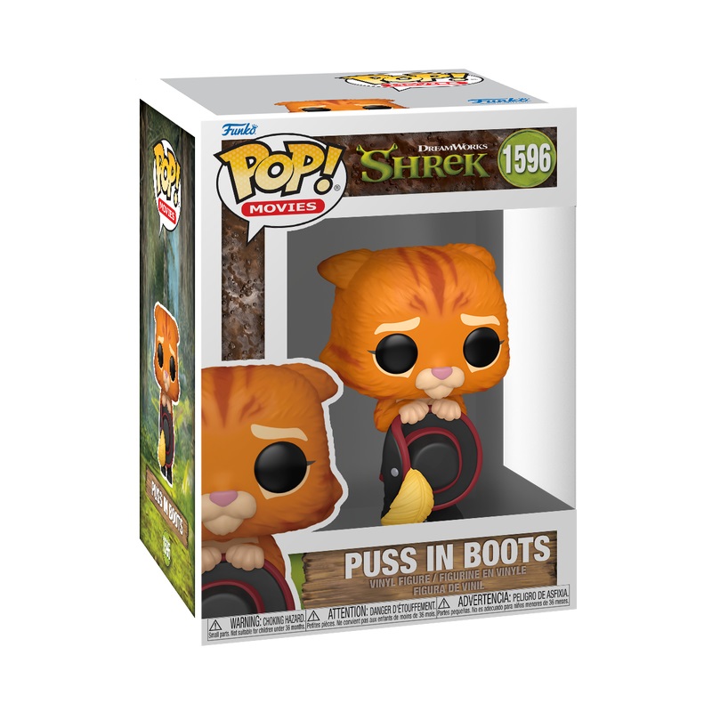 Funko Pop! Movies - Puss in Boots (Shrek) - Figura in Vinile da Collezione - 30th Anniversary - Oggetto da Collezione in PVC