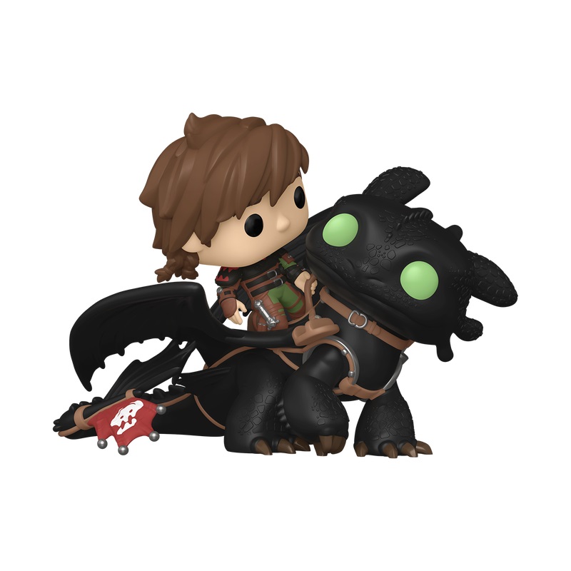 Funko Pop! Rides Deluxe - Hiccup With Toothless - How To Train Your Dragon - Figura in Vinile da Collezione - Dimensioni circa 14 cm - Idea Regalo - Merchandising Ufficiale