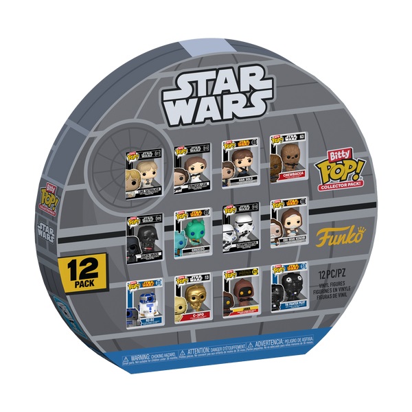 Funko Bitty Pop! Star Wars: A New Hope - Multipack da Collezione 12pz - 0.9 Inch (2.2 Cm) con Ripiano Espositivo Impilabile