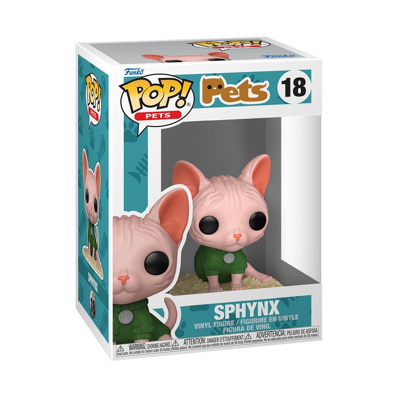 Funko Pop! Pets - Figura in Vinile Sphinx Cat - Collezionabile per Bambini e Adulti