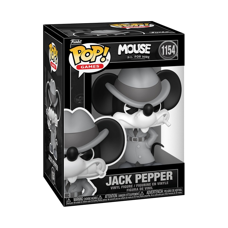 Funko Pop! Games: Mouse P.I. - Jack Pepper - Figura in Vinile da Collezione Alta 9,5 cm