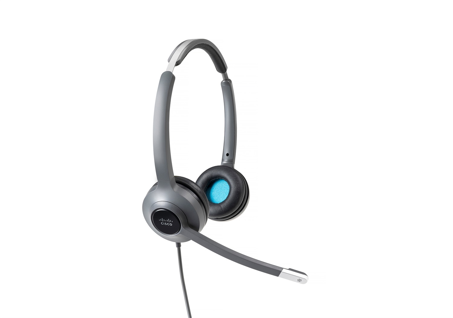 Cisco 522 Cuffia con Microfono Cablata On-ear con Adattatore USB tipo-C e Spina 3.5mm - Nero e Grigio