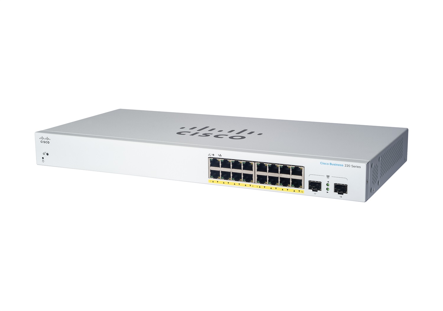 Cisco CBS220-16T-2G Switch Gestito L2 Gigabit Ethernet 16 Porte 10/100/1000 con 2 Porte SFP