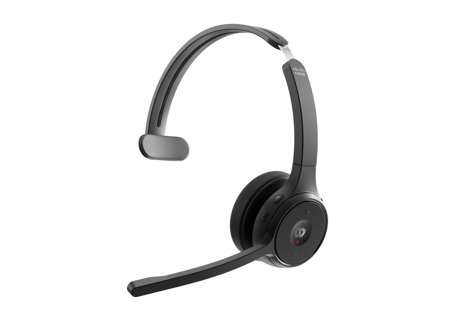 Cisco HS-WL-721-BUNA-C Cuffia Bluetooth Wireless Monoaurale con Microfono, Pulsante Webex, Autonomia 23 ore, Carbon Black