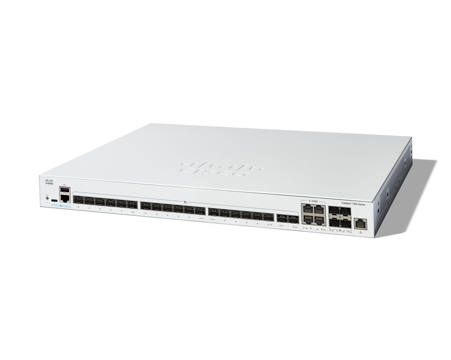 Cisco Catalyst C1300-24XS Switch di Rete Gestito L2/L3 Grigio - 24 Porte SFP - Capacità di Commutazione 480 Gbit/s