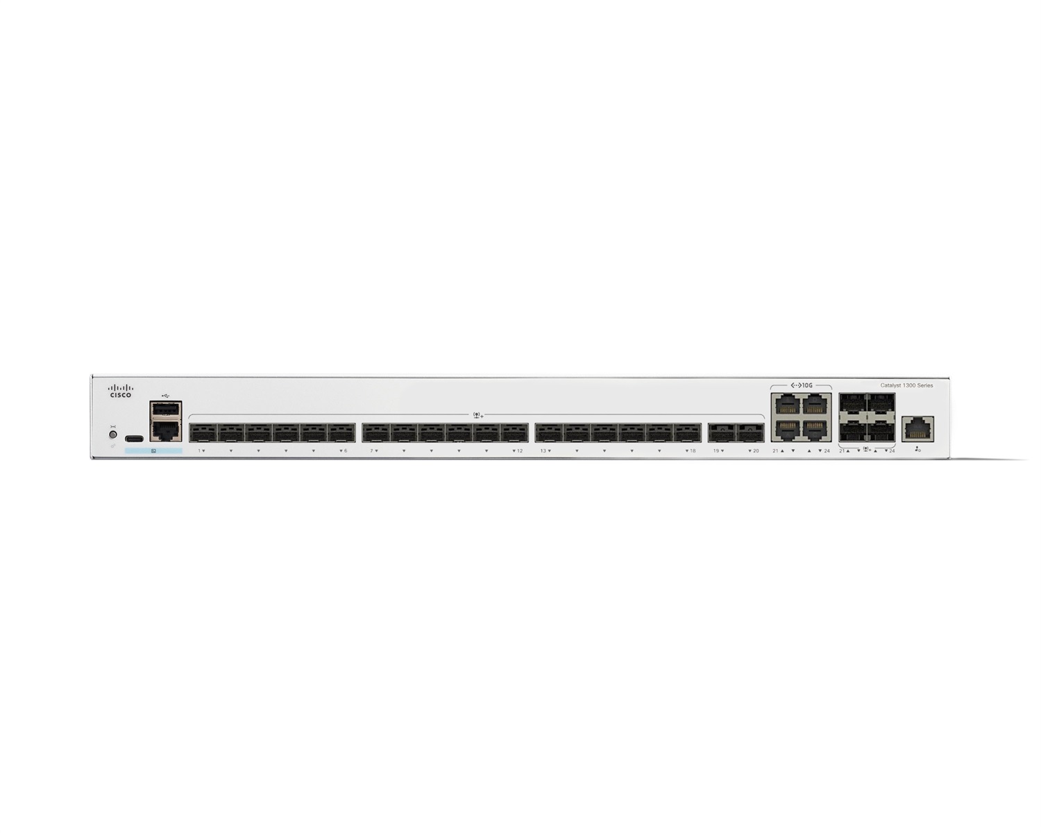 Cisco Catalyst C1300-24XS Switch di Rete Gestito L2/L3 Grigio - 24 Porte SFP - Capacità di Commutazione 480 Gbit/s