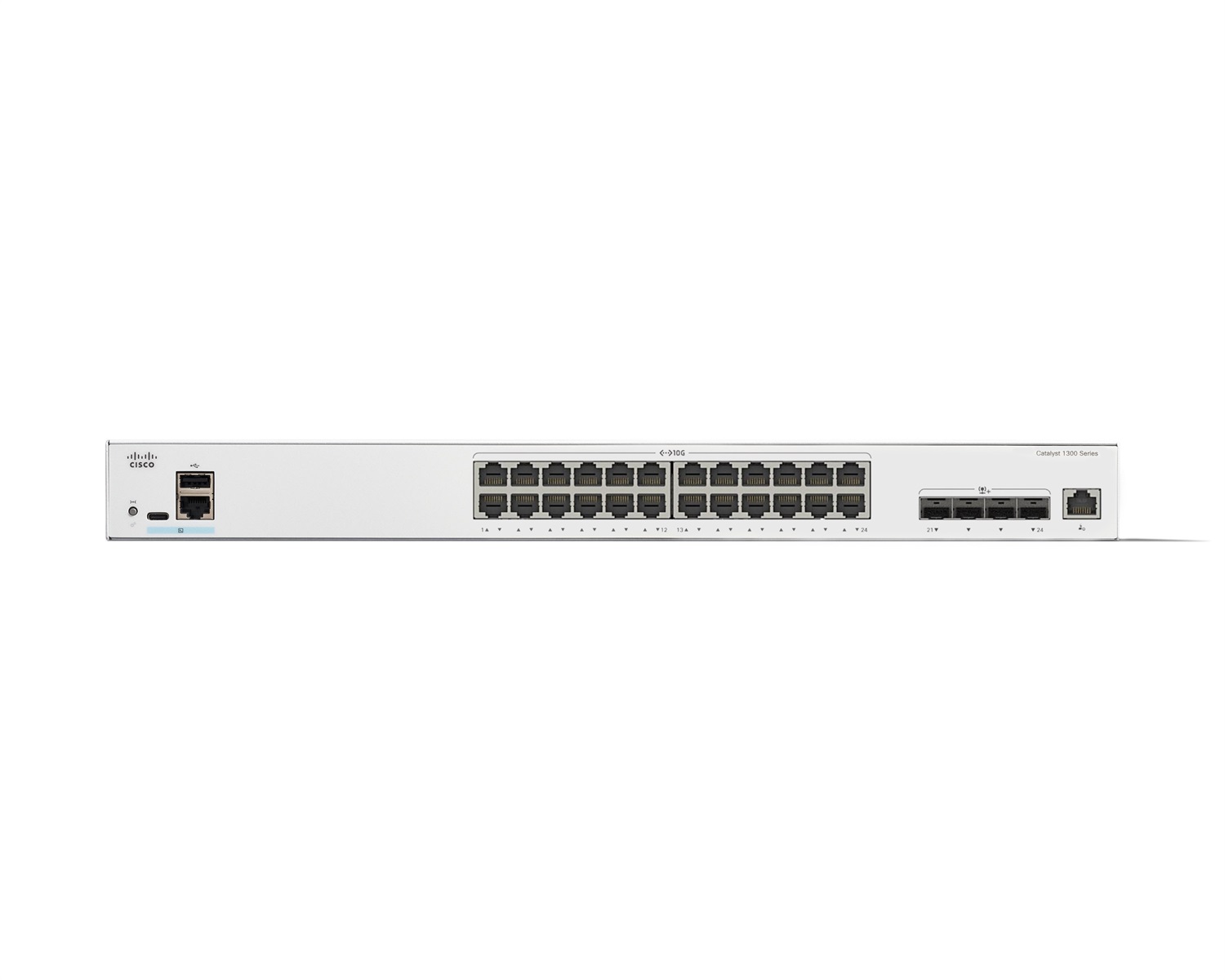 Cisco Catalyst C1300-24XT Switch di rete Gestito L2/L3 Grigio - 24 Porte 10G, 4 Porte SFP , Capacità di Commutazione 480 Gbit/s