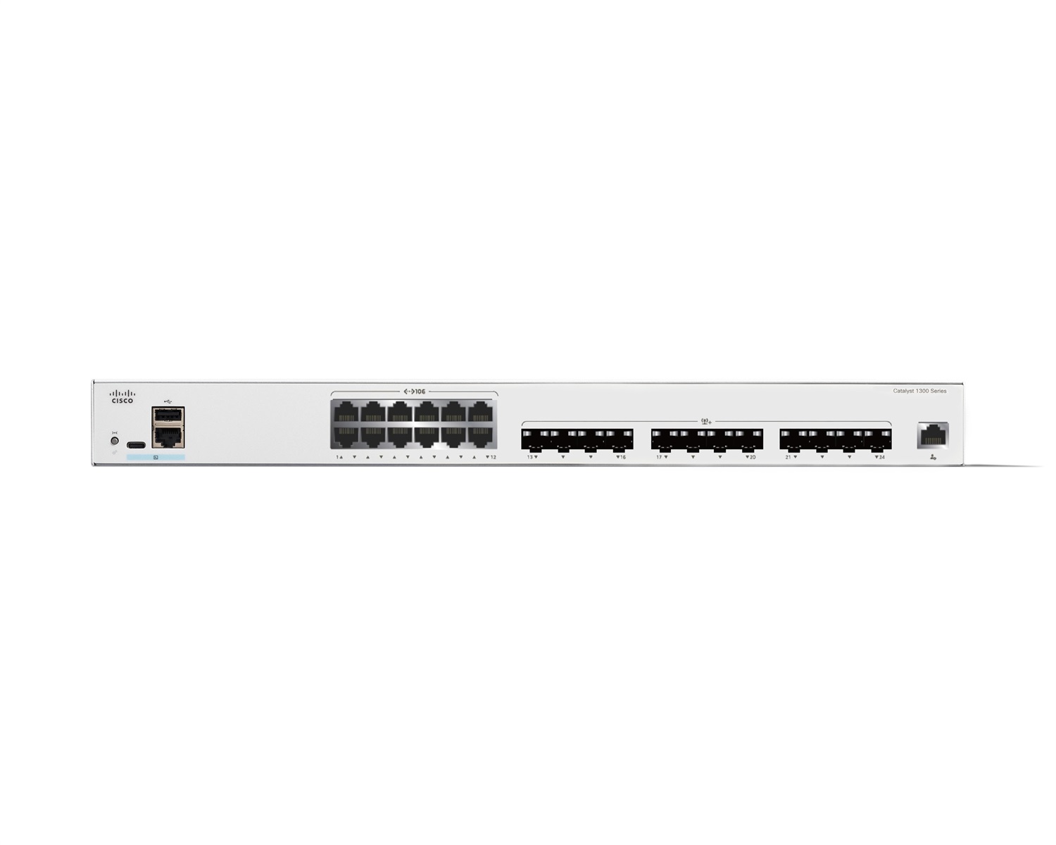 Cisco Catalyst C1300-24XTS Switch Gestito L2/L3 10G Ethernet - 12 Porte RJ-45 12 Porte SFP , Grigio