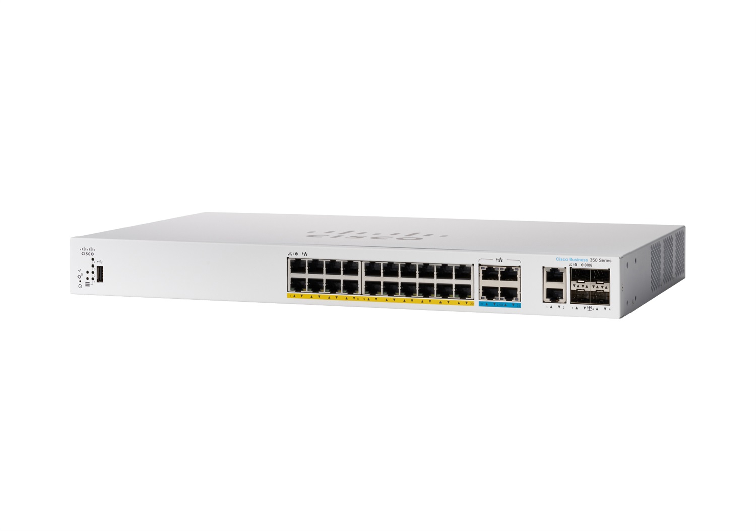 Cisco Catalyst C1300-24MGP-4X Switch di Rete Gestito L2/L3 con 16 Porte RJ-45, 8 Porte 2.5GE, 4 Porte SFP e Supporto Power over Ethernet (PoE) - Grigio