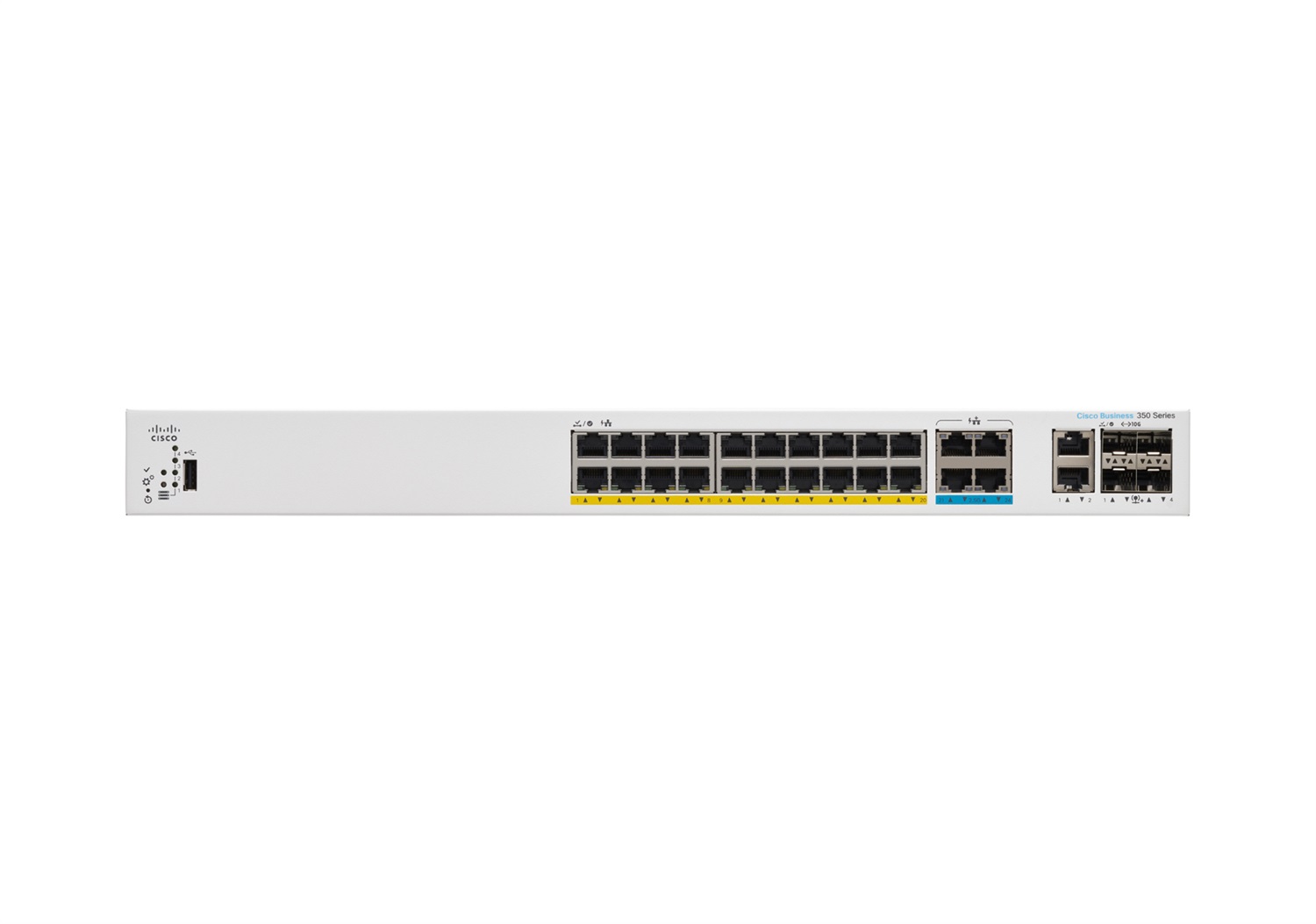 Cisco Catalyst C1300-24MGP-4X Switch di Rete Gestito L2/L3 con 16 Porte RJ-45, 8 Porte 2.5GE, 4 Porte SFP e Supporto Power over Ethernet (PoE) - Grigio